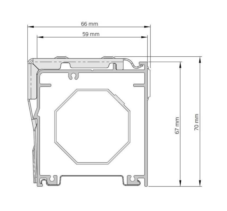 Карниз для римских штор Coulisse XL электро СПб